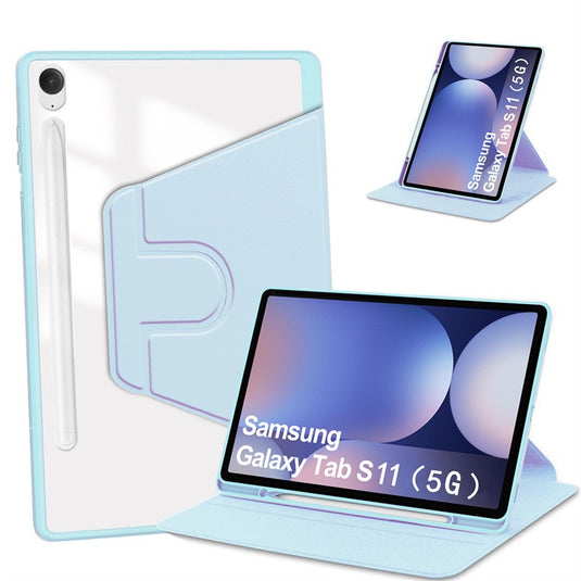 [With Pen Slot] Samsung Galaxy Tab S11 (2025) 11” - 360 Degree Rotating Magnetic Flip Cover Case