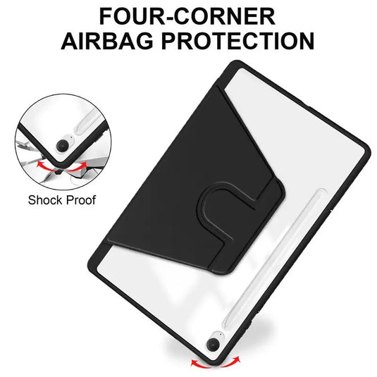 [With Pen Slot] Samsung Galaxy Tab S11 (2025) 11” - 360 Degree Rotating Magnetic Flip Cover Case