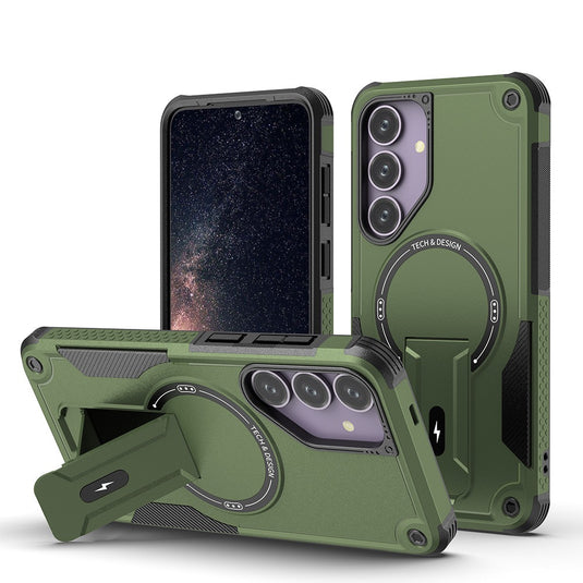 [Magsafe Compatible][Built-in Stand] Samsung Galaxy A17 (A176) Military-grade shockproof Heavy Duty Series Case