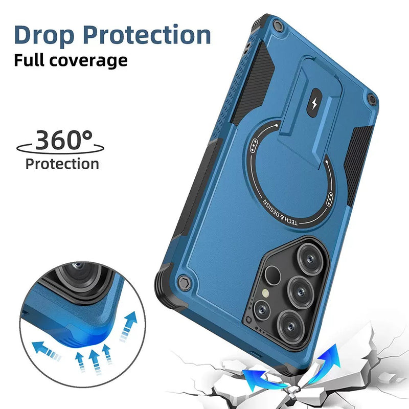 Load image into Gallery viewer, [Magsafe Compatible][Built-in Stand] Samsung Galaxy A17 (A176) Military-grade shockproof Heavy Duty Series Case
