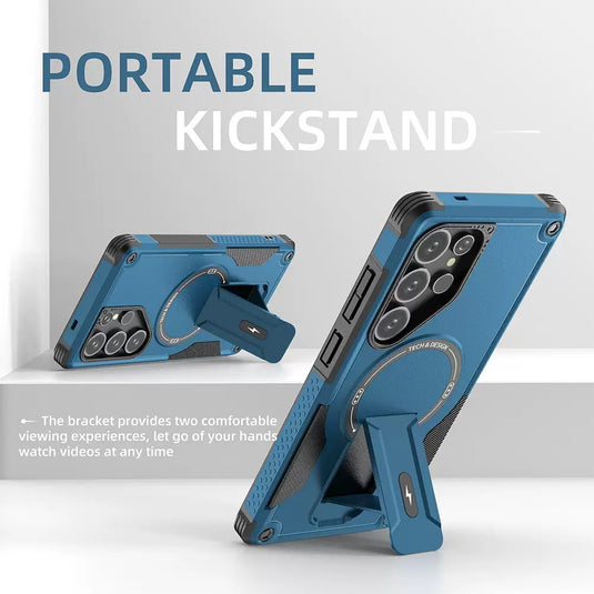 [Magsafe Compatible][Built-in Stand] Samsung Galaxy A17 (A176) Military-grade shockproof Heavy Duty Series Case