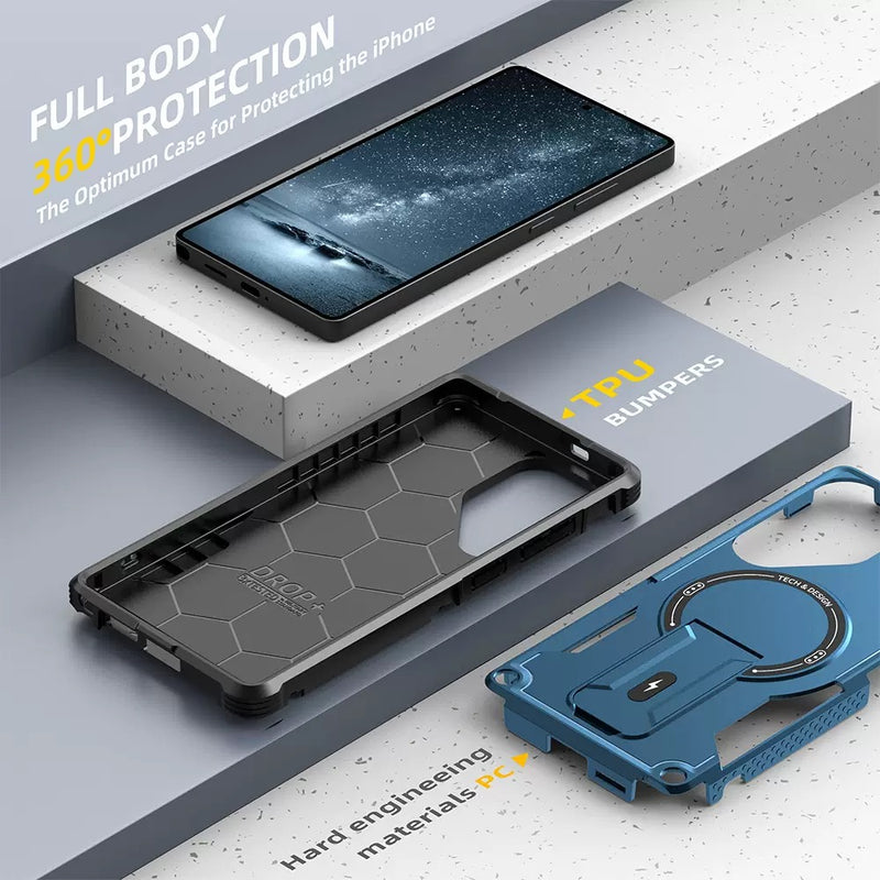 Load image into Gallery viewer, [Magsafe Compatible][Built-in Stand] Samsung Galaxy A17 (A176) Military-grade shockproof Heavy Duty Series Case
