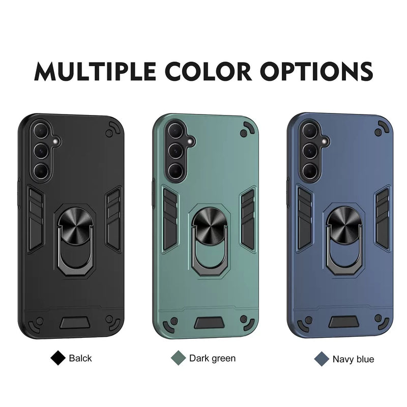 Load image into Gallery viewer, [Built-in Metal Ring Kickstand]  Samsung Galaxy A17 (A176) - Shockproof Heavy Duty Case
