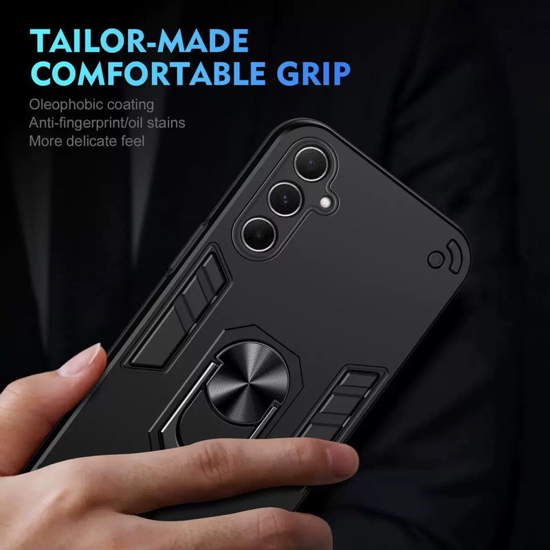 Load image into Gallery viewer, [Built-in Metal Ring Kickstand]  Samsung Galaxy A17 (A176) - Shockproof Heavy Duty Case
