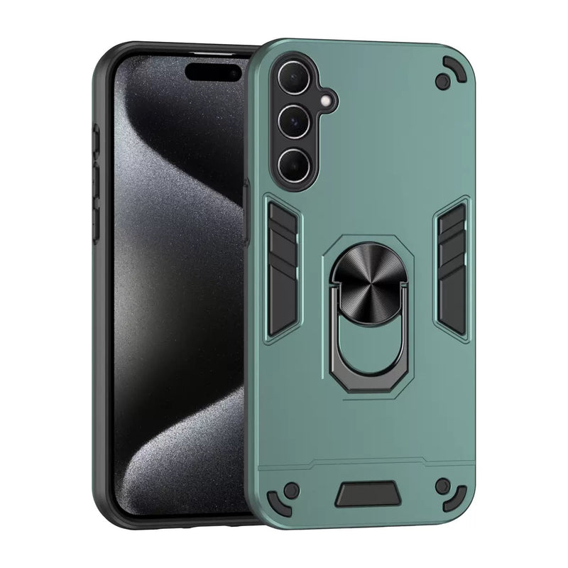 Load image into Gallery viewer, [Built-in Metal Ring Kickstand]  Samsung Galaxy A17 (A176) - Shockproof Heavy Duty Case
