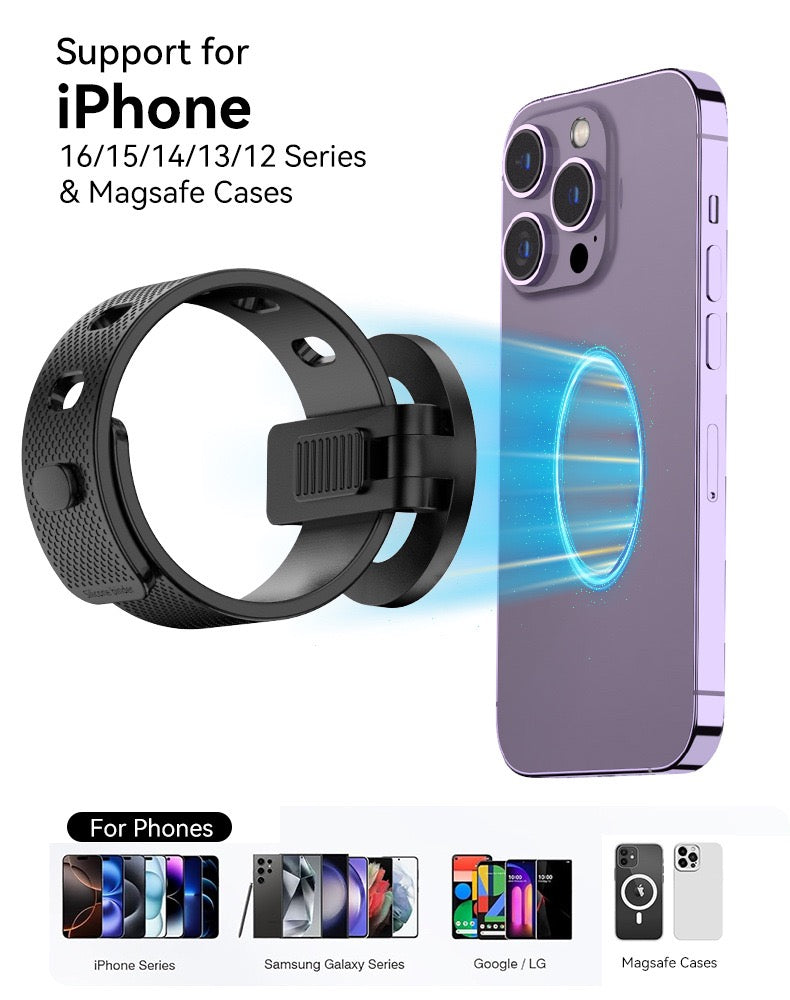 Load image into Gallery viewer, Universal MagSafe Phone Holder Grip Stand with Adjustable Arm Strap
