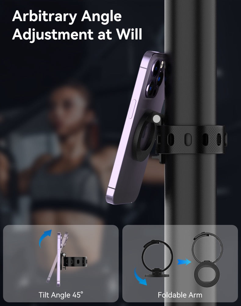 Load image into Gallery viewer, Universal MagSafe Phone Holder Grip Stand with Adjustable Arm Strap
