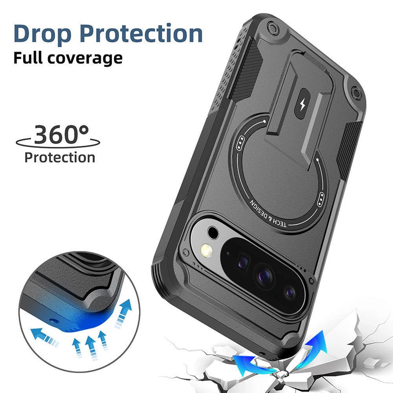 Load image into Gallery viewer, [Built-in Stand] Google Pixel 9 &amp; Pro &amp; XL Military-grade shockproof Heavy Duty Series Case - i-Station Mobile Phone &amp; Electronic Device Repair and Accessories
