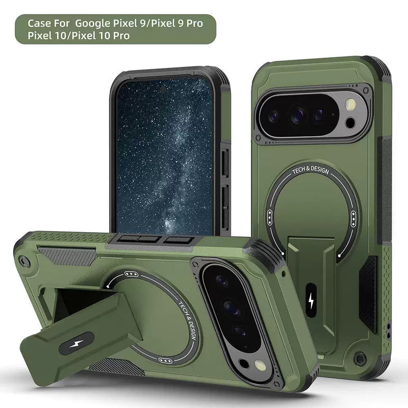 Load image into Gallery viewer, [Built-in Stand] Google Pixel 9 &amp; Pro &amp; XL Military-grade shockproof Heavy Duty Series Case - i-Station Mobile Phone &amp; Electronic Device Repair and Accessories
