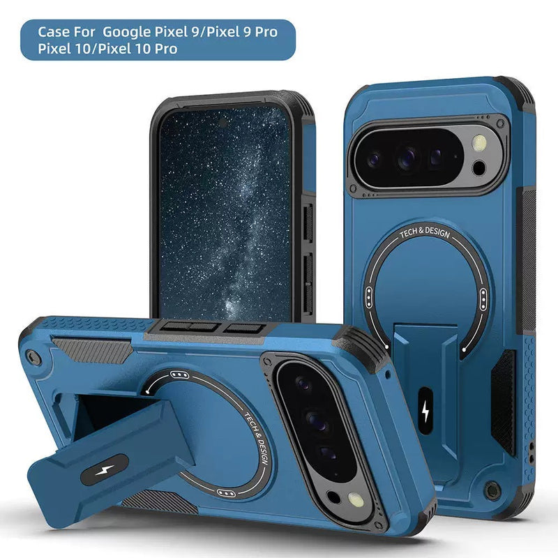 Load image into Gallery viewer, [Built-in Stand] Google Pixel 9 &amp; Pro &amp; XL Military-grade shockproof Heavy Duty Series Case - i-Station Mobile Phone &amp; Electronic Device Repair and Accessories

