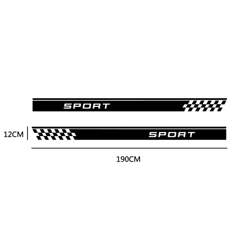 Load image into Gallery viewer, Car SPORT Racing Stripe Side Body Skirt Stickers (1 Pair) - i-Station Mobile Phone &amp; Electronic Device Repair and Accessories
