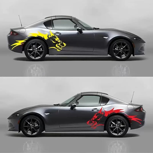 Universal Wolf Pattern Body Decal Sticker for Cars (1 Pair) - i-Station Mobile Phone & Electronic Device Repair and Accessories