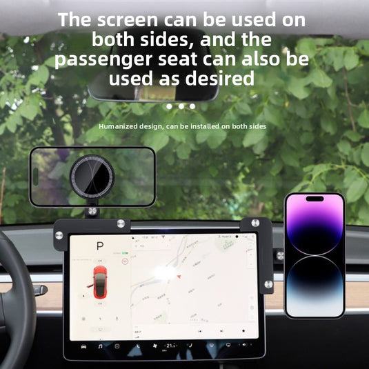 Custom-Fit Car Holder- Tesla Model 3/Y MagSafe Magnetic 360° Adjustable Screen Mount - i-Station Mobile Phone & Electronic Device Repair and Accessories
