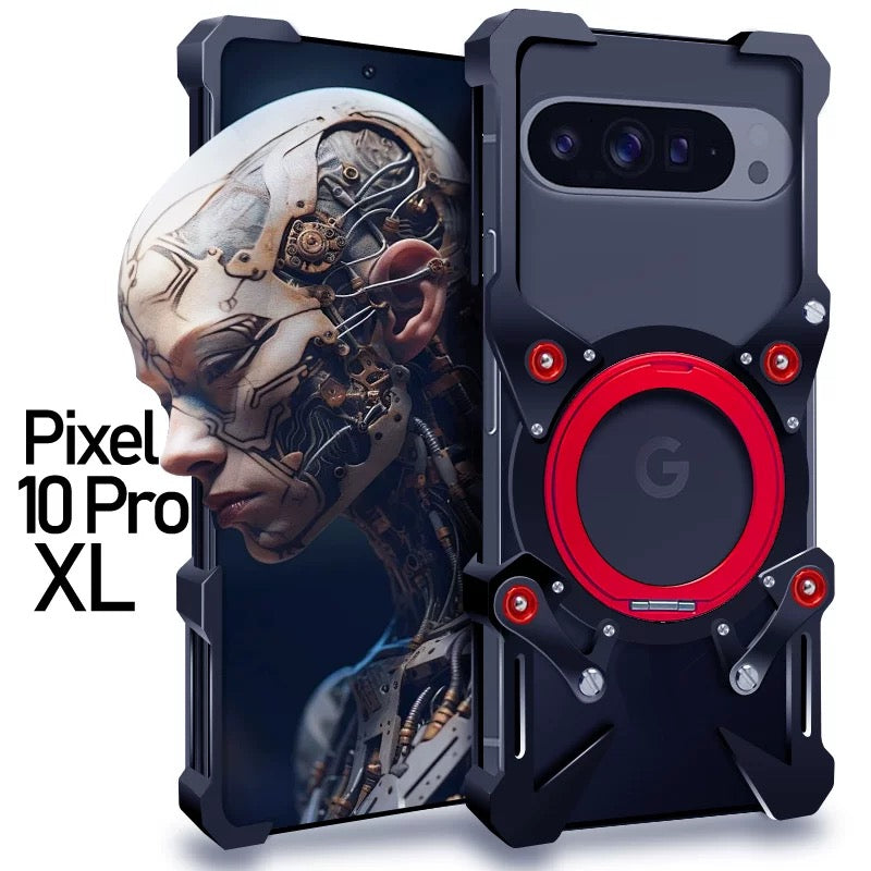 Load image into Gallery viewer, [With 360° Rotating Stand] Google Pixel 10/Pro/XL - Aluminum Alloy Metal Frame Shockproof Case
