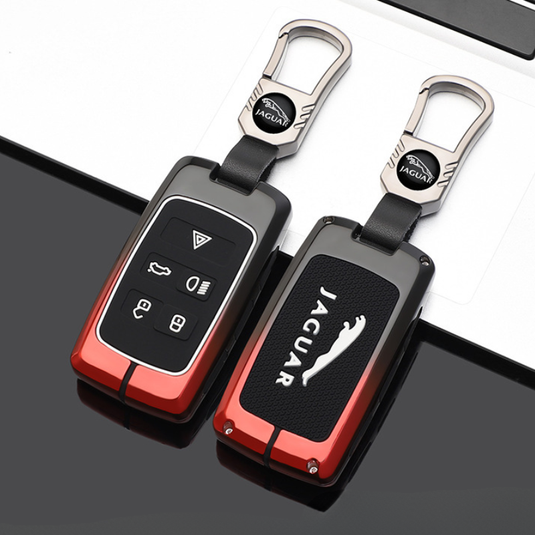 Jaguar Zinc Alloy + Silicone Smart Car Key Fob Case Cover For XEL, XJ, F-PACE, XFL, E-PACE, XE, XF, F-TYPE - i-Station Mobile Phone & Electronic Device Repair and Accessories