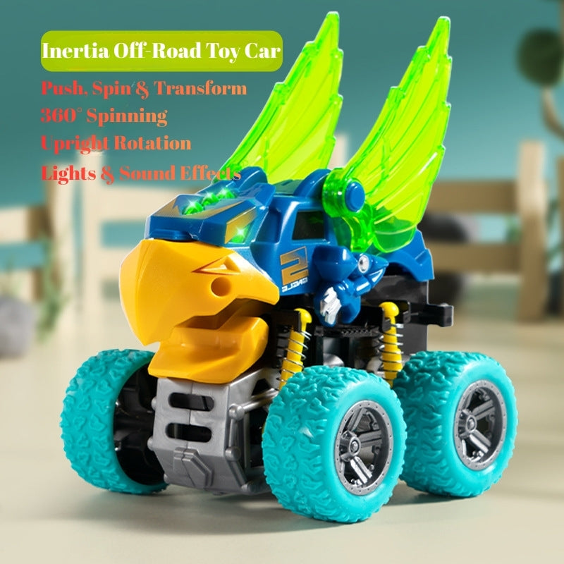 Load image into Gallery viewer, Animal Transforming Inertia Off-Road Toy Car – 360° Spinning Stunt Vehicle with Lights &amp; Sound Effects for Toddlers - i-Station Mobile Phone &amp; Electronic Device Repair and Accessories
