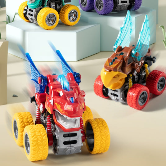 Animal Transforming Inertia Off-Road Toy Car – 360° Spinning Stunt Vehicle with Lights & Sound Effects for Toddlers - i-Station Mobile Phone & Electronic Device Repair and Accessories