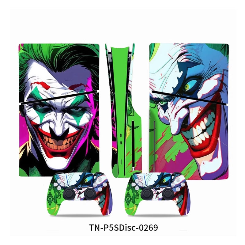Load image into Gallery viewer, Sony PlayStation PS5 Slim Disc Edition Anime and Gaming Theme Console Skin Sticker – No Residue PVC | Scratch-Resistant Gaming Designs
