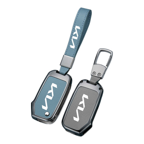 Kia Zinc Alloy Leather Car Key Protection Fob Case Cover For Sportage, Carnival, Sedona, K3, K4, K5