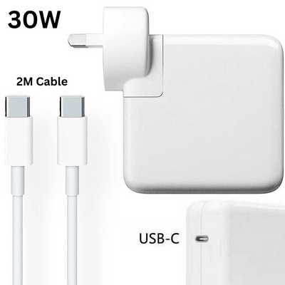 [30W][14.5V-2A] USB-C QuiackCharger Power Adapter for MacBook A1534 and iPad iPhone - Polar Tech Australia