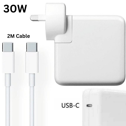 [30W][14.5V-2A] USB-C QuiackCharger Power Adapter for MacBook A1534 and iPad iPhone - Polar Tech Australia