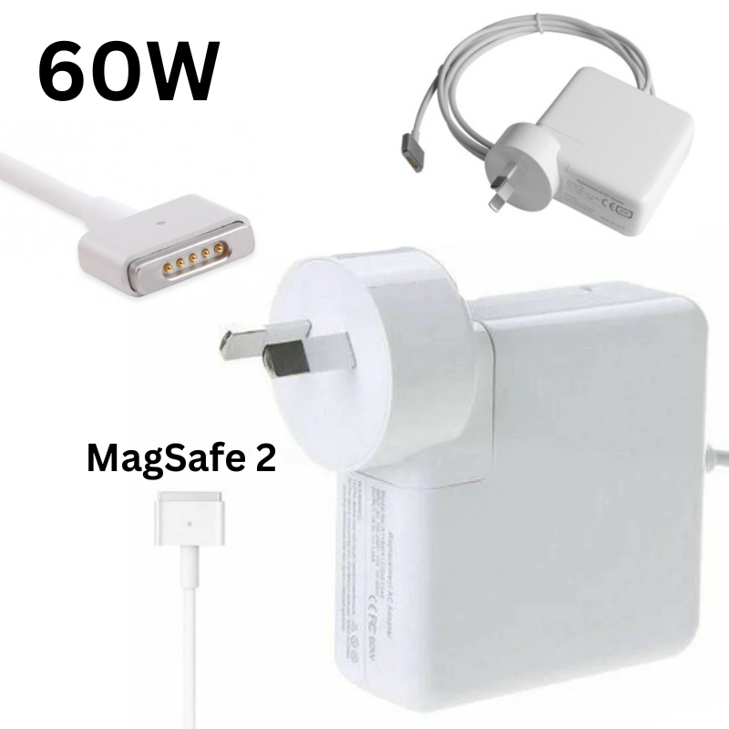 Load image into Gallery viewer, [16.5V-3.65A/60W][Magsafe 2 &quot;T&quot; Tip] MacBook Air &amp; Pro 13&quot; Wall Charger Power Adapter - Polar Tech Australia
