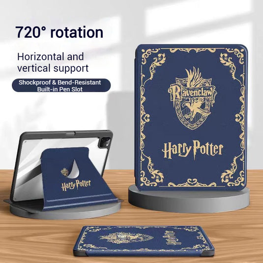 [With Card Slot] Apple iPad Pro 11-inch 1st/2nd/3rd/4th Gen (2018/2020/2021/2022) Harry Potter Smart 360° Degree Rotate Stand Shockproof Flip Cover Case