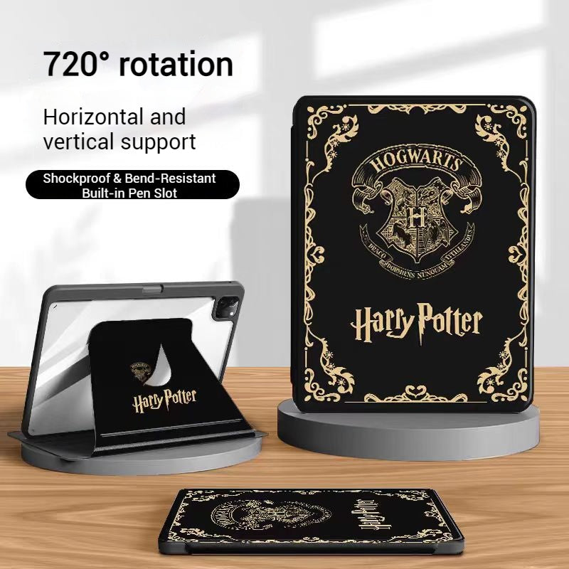 Load image into Gallery viewer, [With Card Slot] Apple iPad Pro 11-inch 1st/2nd/3rd/4th Gen (2018/2020/2021/2022) Harry Potter Smart 360° Degree Rotate Stand Shockproof Flip Cover Case
