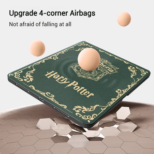 [With Card Slot] Apple iPad Pro 11-inch 1st/2nd/3rd/4th Gen (2018/2020/2021/2022) Harry Potter Smart 360° Degree Rotate Stand Shockproof Flip Cover Case