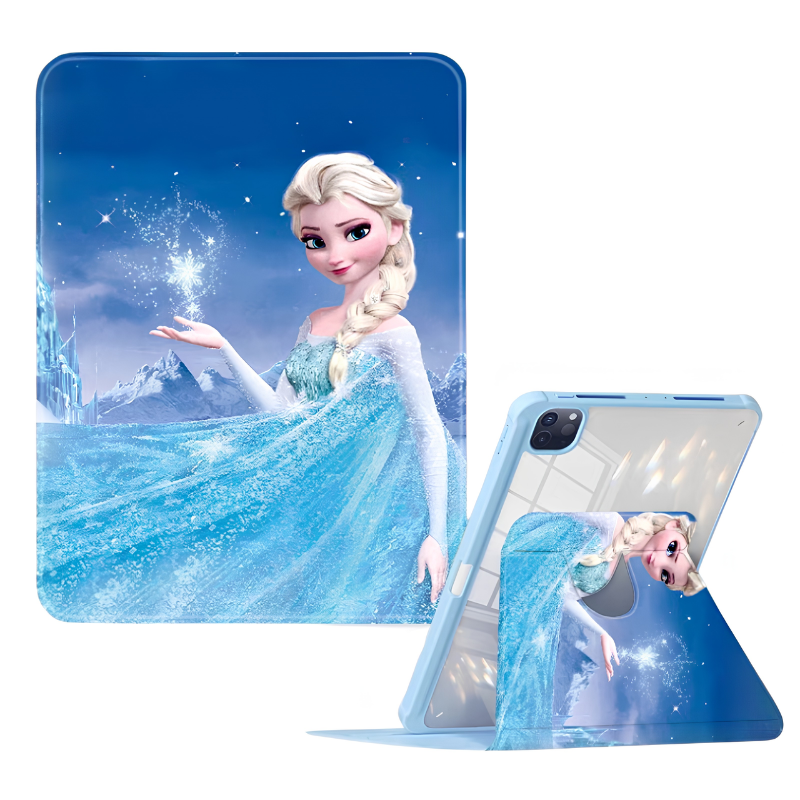 Load image into Gallery viewer, [With Pen Slot] Apple iPad Mini 6/7 8.3'' 6/7th Gen (2021/2024) Elsa Princess Rotatable Shockproof Acrylic Protective Case - i-Station Mobile Phone &amp; Electronic Device Repair and Accessories
