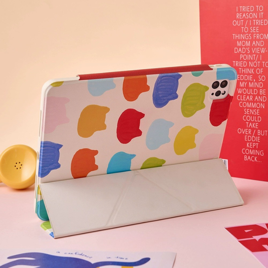 [Detachable] Apple iPad 10.9/11'' 10/11th Gen (2022/2025) 720° Rotatable Colorful Y-Fold Protective Case with Pen Slot