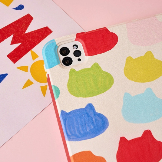 [Detachable] Apple iPad Air 4/5 10.9'' 4/5th Gen (2020/2022) 720° Rotatable Colorful Y-Fold Protective Case with Pen Slot