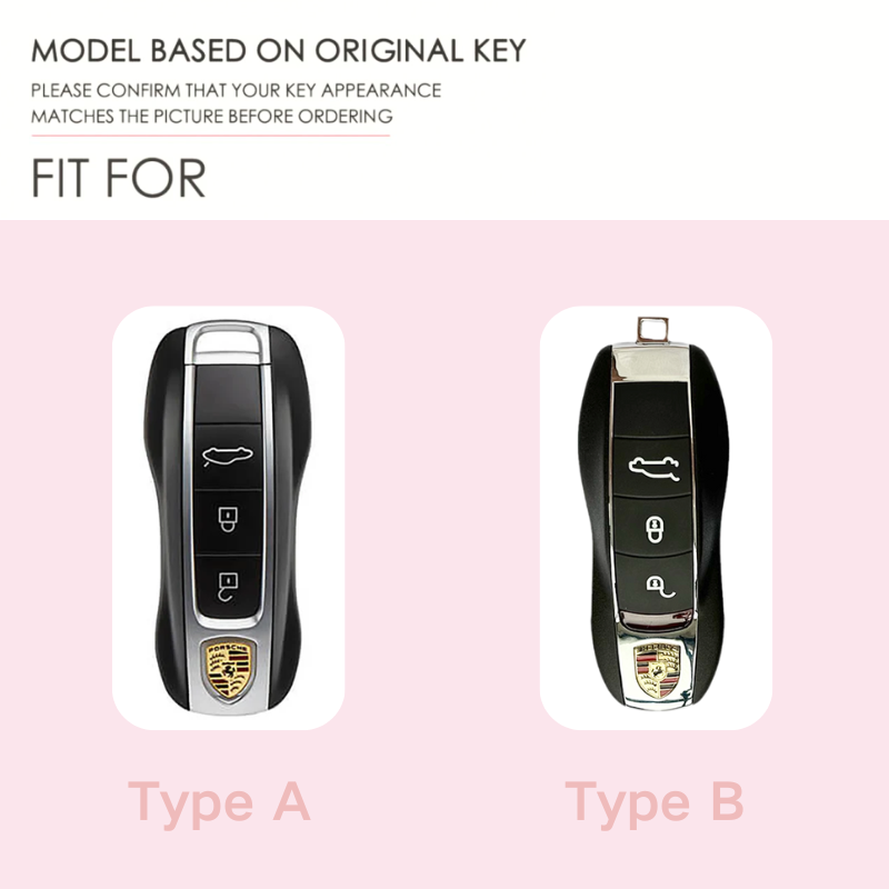 Load image into Gallery viewer, Porsche Luxury Diamond Pattern Key Fob Case For Macan, Panamera, Cayenne, 911/718 &amp; Taycan

