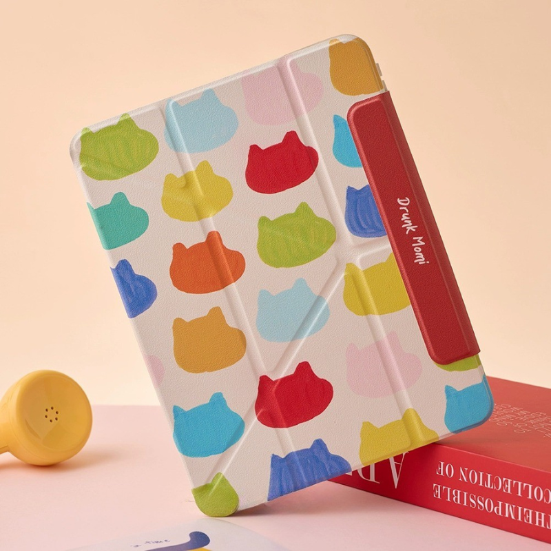 Load image into Gallery viewer, [Detachable] Apple iPad Air 4/5 10.9&#39;&#39; 4/5th Gen (2020/2022) 720° Rotatable Colorful Y-Fold Protective Case with Pen Slot
