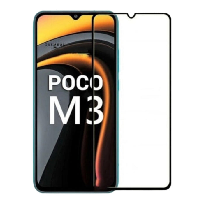 XIAOMI Poco M3 Full Covered Tempered Glass Screen Protector