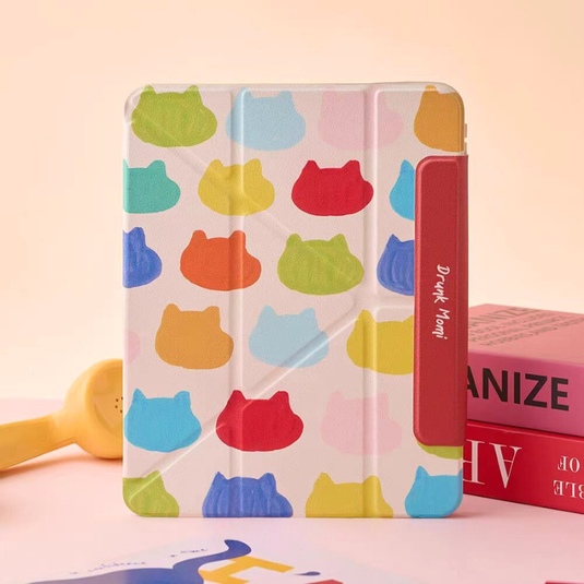 [Detachable] Apple iPad 10.9/11'' 10/11th Gen (2022/2025) 720° Rotatable Colorful Y-Fold Protective Case with Pen Slot