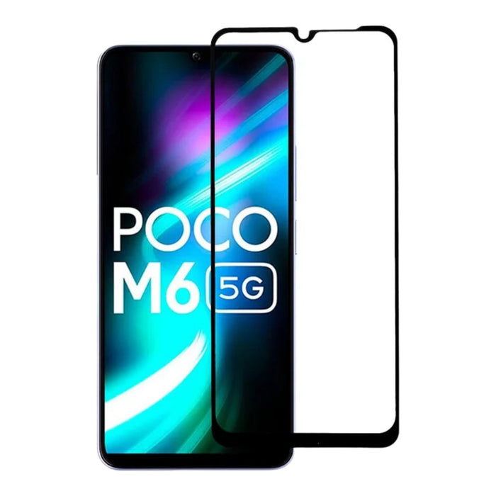 XIAOMI Poco M6 5G Full Covered Tempered Glass Screen Protector