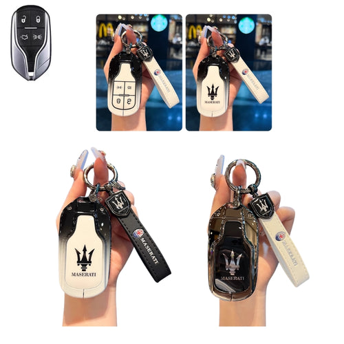 Maserati Zinc Alloy Full-Cover Stylish & Elegant Design Key Fob Case for Levante, MC20, Ghibli, Quattroporte 2014-2022