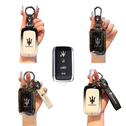 Maserati Zinc Alloy Full-Cover Stylish & Elegant Design Car Key Fob Case for New Grecale MC20 Ghibli Since 2023