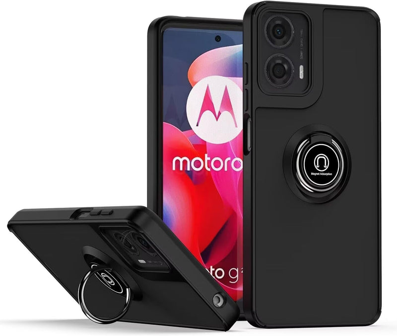 Load image into Gallery viewer, [Built-in Ring Kickstand] Motorola Moto Edge 50 Neo/S50/ThinkPhone 25 - Shockproof Heavy Duty Case With 2PC Tempered Glass Screen Protector
