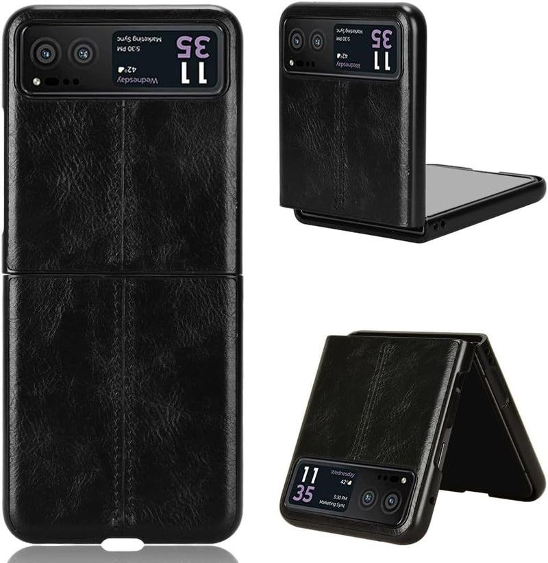 Load image into Gallery viewer, [Built-in Kickstand] Motorola Moto Razr 40/Razr 2023 - PU Leather Shockproof Heavy Duty Case
