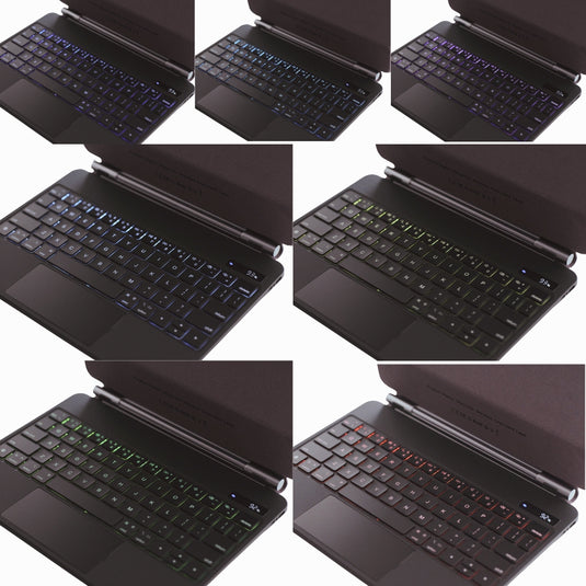 [Magic Keyboard] Apple iPad 10.9/11'' 10/11th Gen (2022/2025) - Precision Multi-Touch Trackpad Magnetic Smart Wireless Keyboard Case With Backlit Keys
