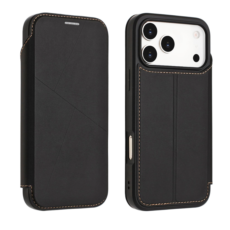 Load image into Gallery viewer, [With Card Slot] Apple iPhone 17/Air/Pro/Pro Max Minimalist Business Flip PU Leather Case

