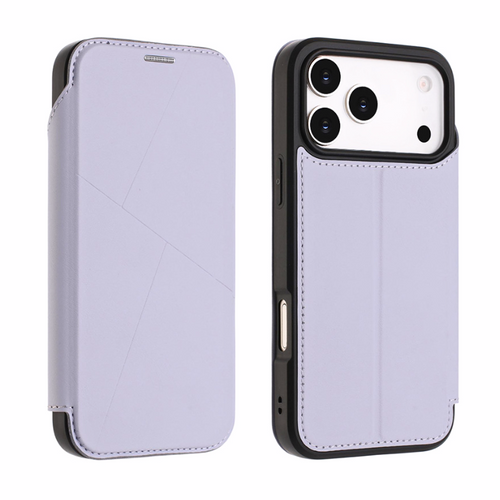 [With Card Slot] Apple iPhone 17/Air/Pro/Pro Max Minimalist Business Flip PU Leather Case
