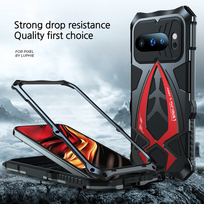 Load image into Gallery viewer, [Military-Grade Protection] [Metal Frame Bumper] Google Pixel 10/Pro - Heavy Duty Shockproof Series Phone Case
