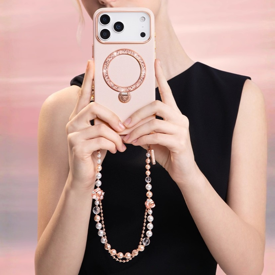 [Built-in Jewelry Stand] Apple iPhone 17 Pro/Max - PYNANA Premium Leather Phone Case