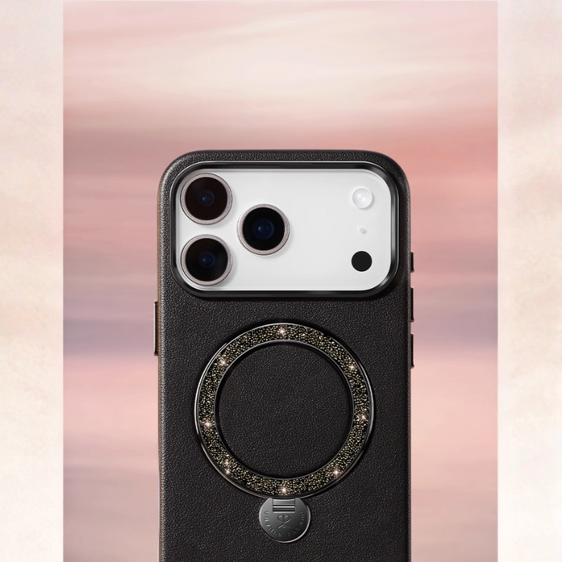 Load image into Gallery viewer, [Built-in Jewelry Stand] Apple iPhone 17 Pro/Max - PYNANA Premium Leather Phone Case
