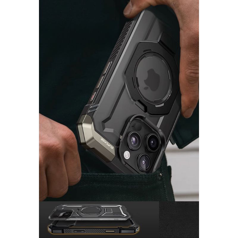 [Magsafe Compatible] Apple iPhone 16/Plus/Pro/Max TPU Shockproof Hevay Duty Stand with Camera Control Case - i-Station Mobile Phone & Electronic Device Repair and Accessories