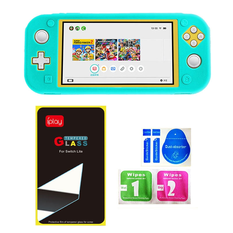 Load image into Gallery viewer, Switch Lite Game Host Silicone Full Coverage Protective Case with Screen Protector(Mint Green) - Polar Tech Australia
