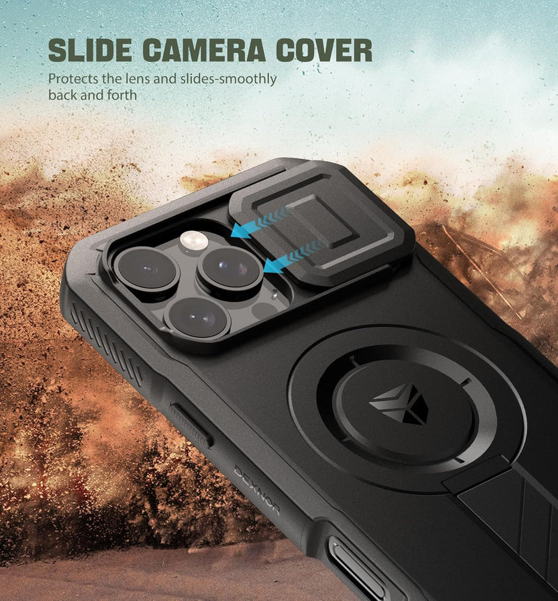 Load image into Gallery viewer, [Camera Cover &amp; Screen Protector &amp; Kickstand &amp; Magsafe] iPhone 16/Plus/Pro/Pro Max - Shockproof Rugged Case Full-Body Bumper Protective Heavy Duty Case
